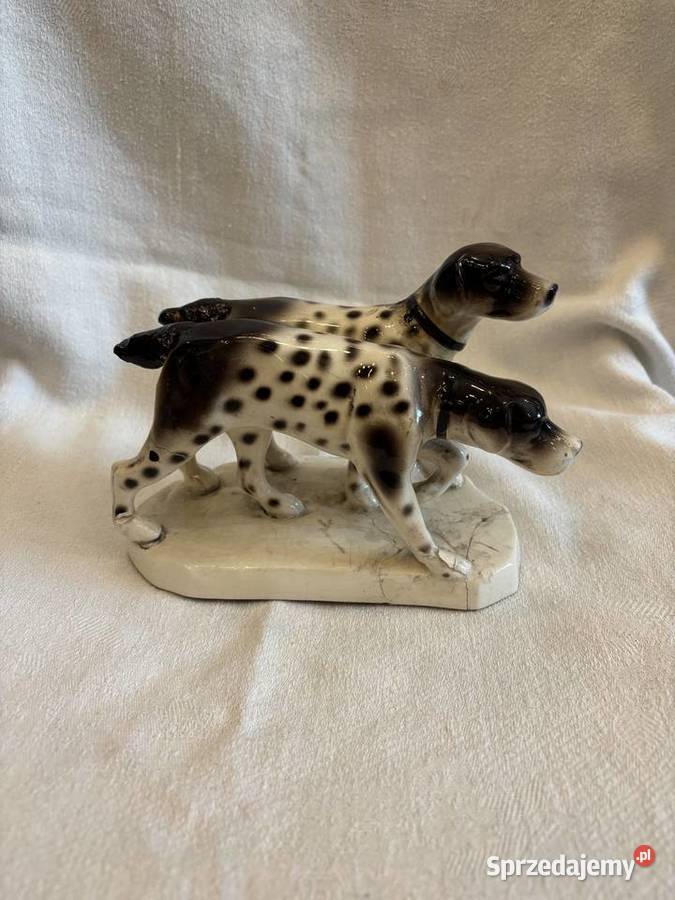 Porcelanowa figurka psów Manufaktura w Pacykowie Kraków sprzedam