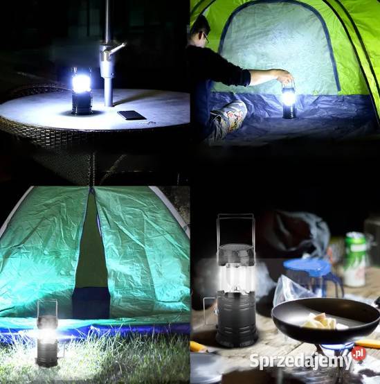SOLARNA LAMPA WIELOFUNKCYJNA USB LED Latarki i oświetlenie Nowy Sącz sprzedam