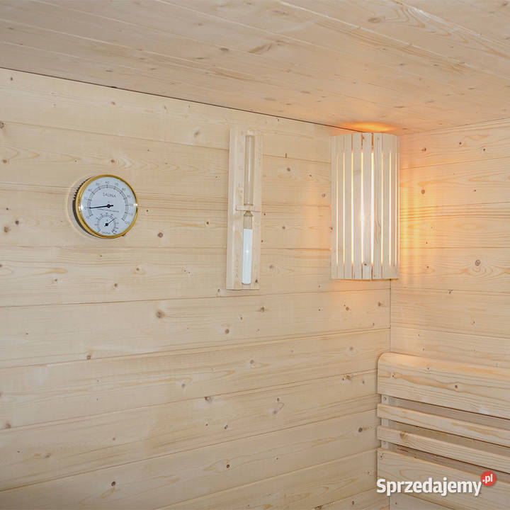 Sauna fińska Montana panoramiczna czarna rama inny kolor