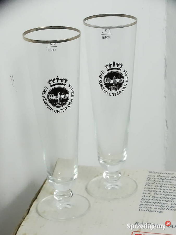 Vintage Szklanki do Piwa Warsteiner Rastal 03L