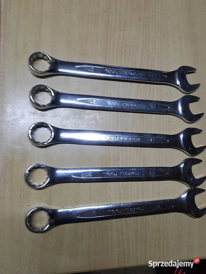 Klucz płasko oczkowy 21 mm stal chromowowanadowa Głogowa