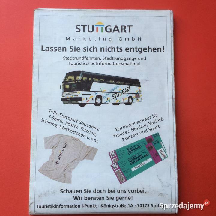 1884 Plan Stuttgartu Antykwariat zachodniopomorskie Szczecin