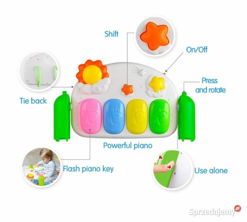 Mata Edukacyjna dzieci z pianinkiem małpka Bielsk Podlaski