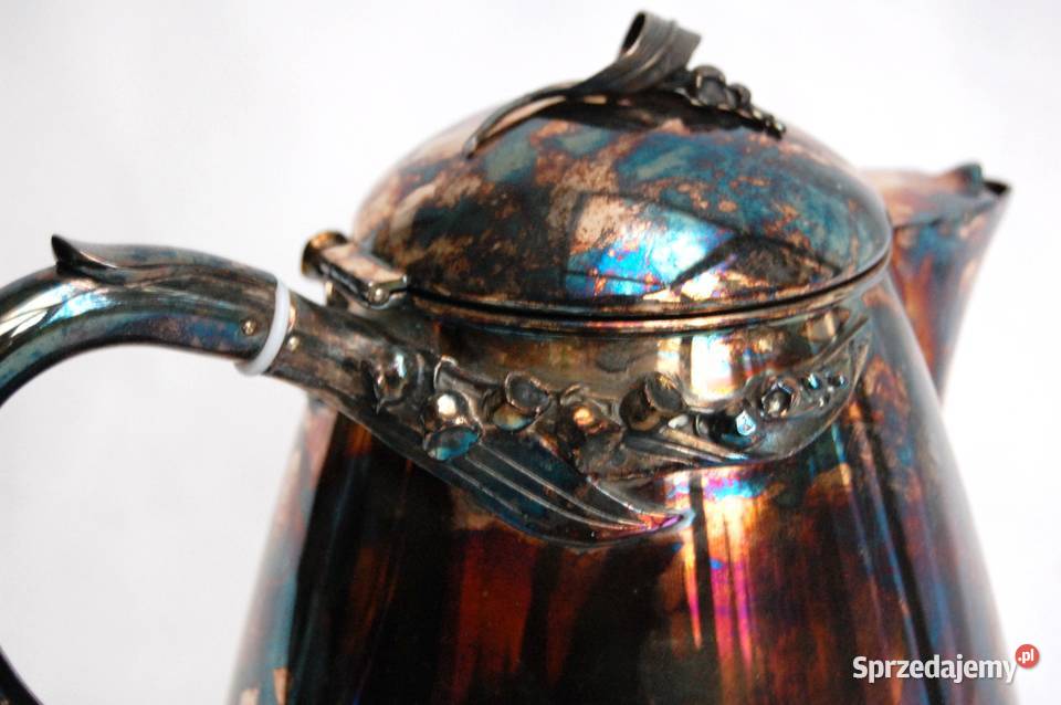 Posrebrzany dzbanek platerowany srebrem konwalie Lublin