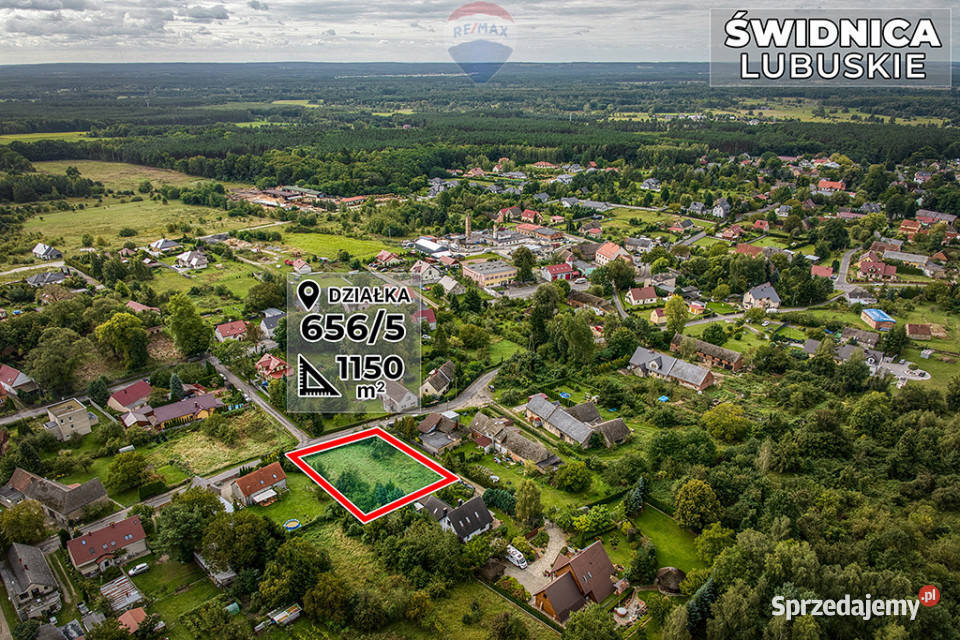 Działka budowlana 1150 m Zielonej Góry Sprzedaż Świdnica