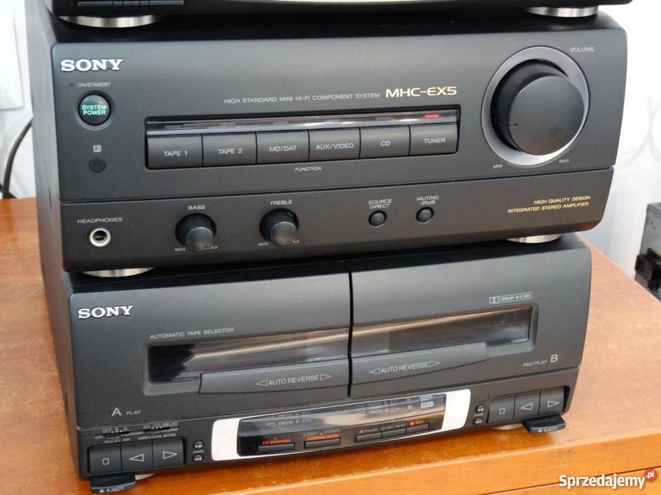 Wieża Sony MHCEX5 kol pilot Mocna WYSYŁKA sprzedam
