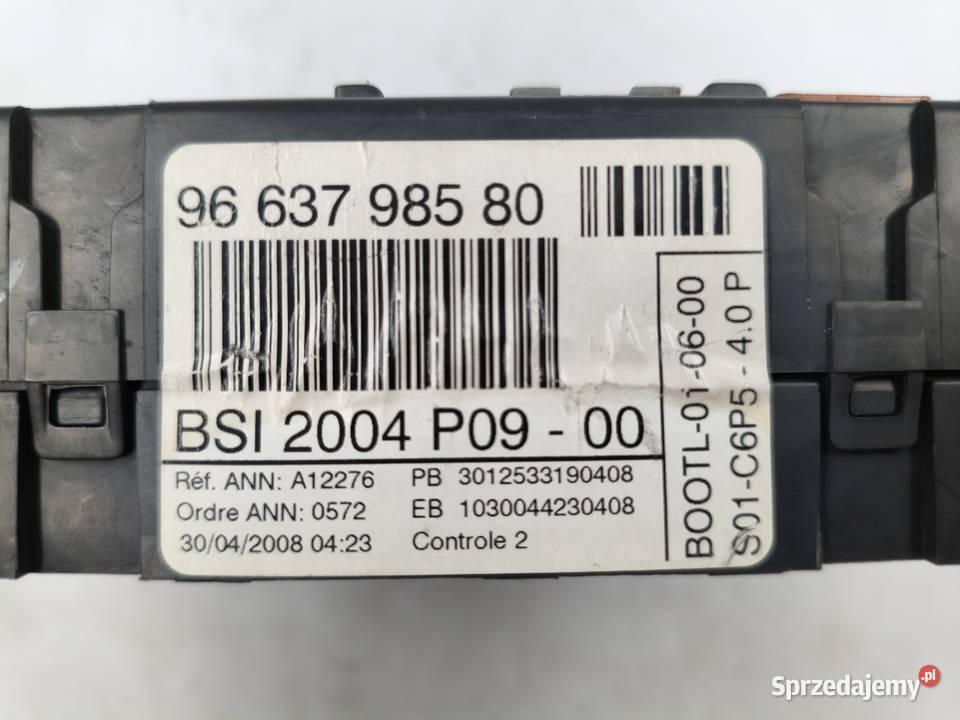 Sterownik Silnika Citroen C4 16 HDI 9664257580 mazowieckie Wyszków