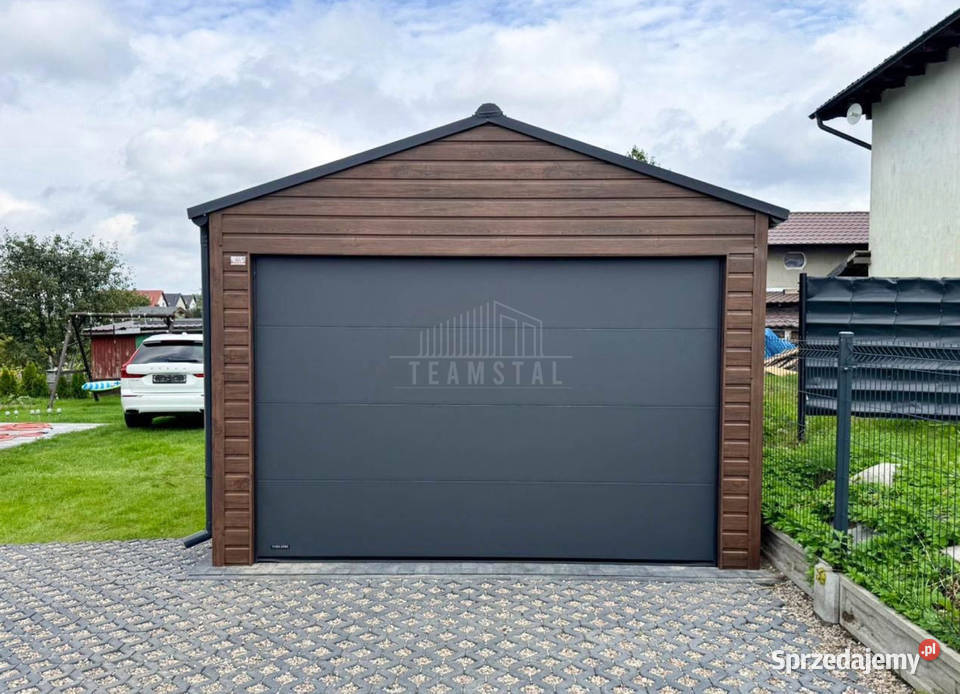 Garaż blaszany 37x6 brama segmentowa drzwi okno 746zł/m2 Tczew sprzedam