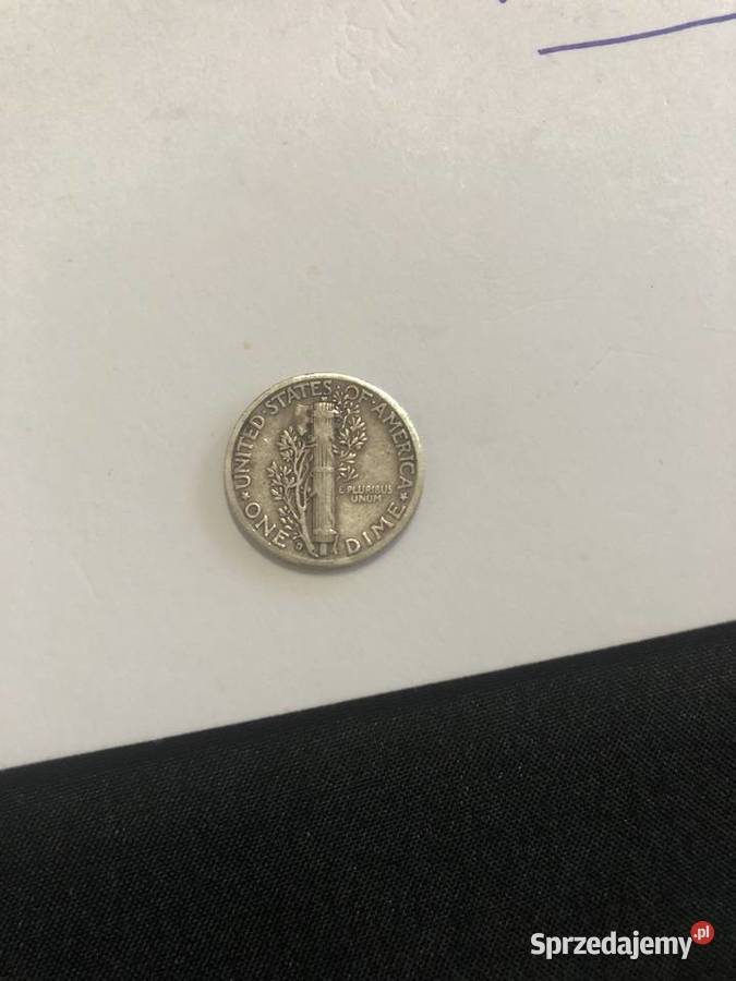 10 centow amerykanskich produkcji 1944 Antyki, Sztuka, Kolekcje Szczecin sprzedam