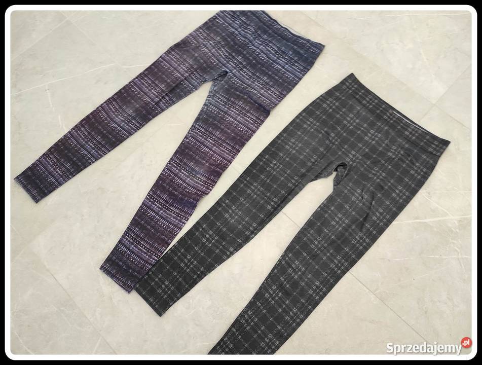 Legginsy wzorzyste 2 pary rozmiar 40 L mazowieckie Płock