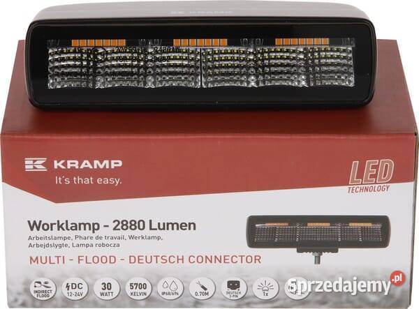 Lampa robocza LED prostokątna 30W 2880lm 1224V Kamionna sprzedam