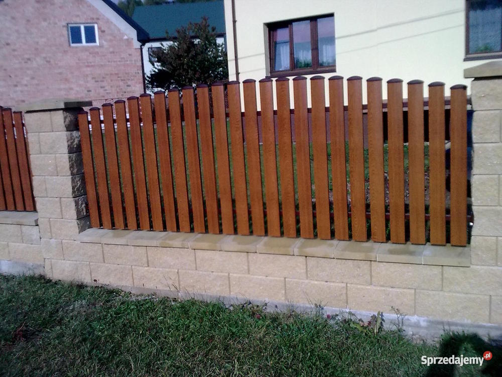 Sztachety 2 częściowe z blachy Kielce