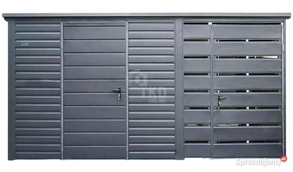 Schowek domek ogrodowy 3x2m wiata 15m drzwi dach Malbork
