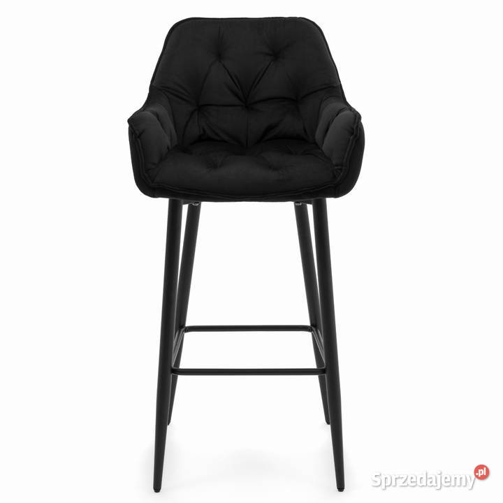 Czarny Hoker Tapicerowany Siena Wysyłka 24H Tarchały Małe