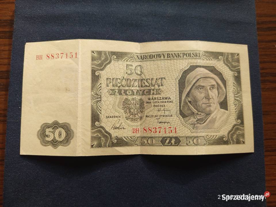 Banknot 50 złotych Seria BH