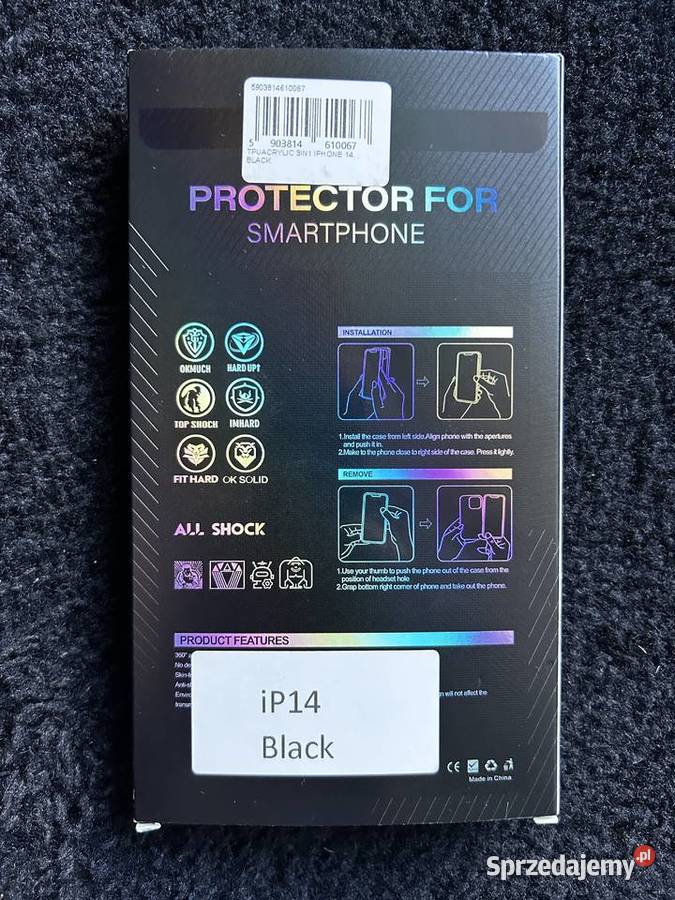 Nowe Etui czarne iPhone 14 mazowieckie Warszawa sprzedam