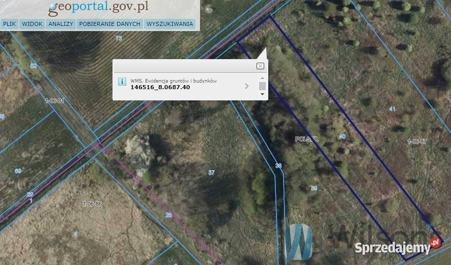 Działka na sprzedaż 3211m Warszawa Rosochata woda