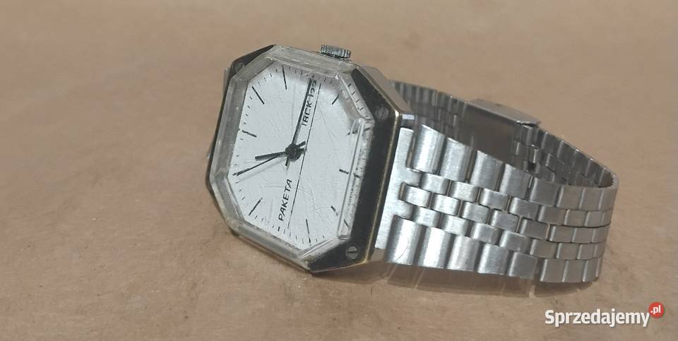 Zegarek Męski Raketa Rakieta trumienka 19 JEWELS opolskie Opole