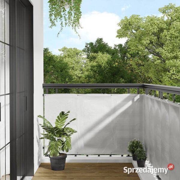 vidaXL Parawan balkonowy jasnoszary 90x600 Warszawa