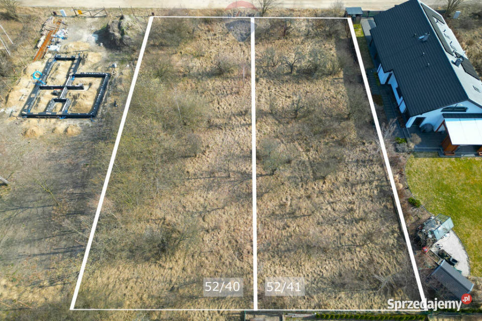 DWIE DZIAŁKI BUDOWLANE Z MPZP I WSZYSTKIMI 38m mazowieckie Baszkówka sprzedam