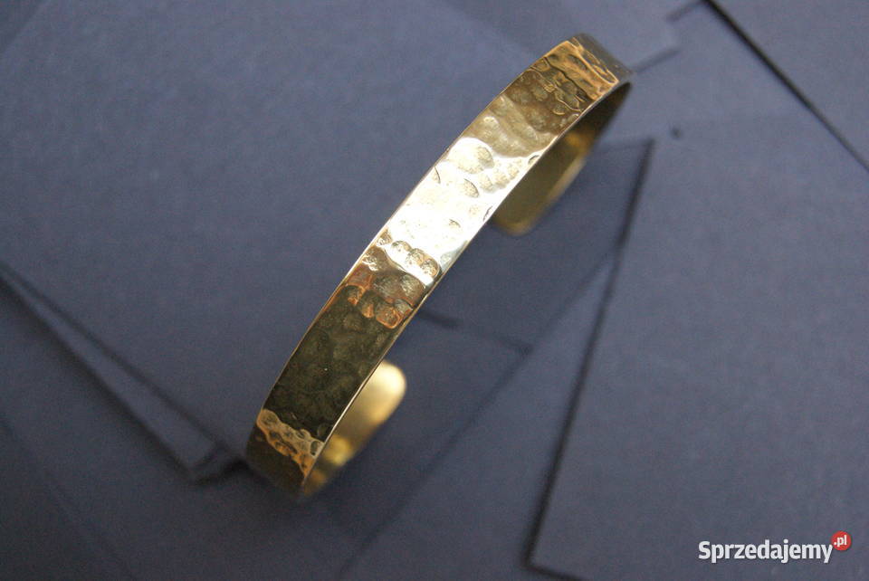 Bransoletka mosiądz rękodzieło artystyczne Łódź