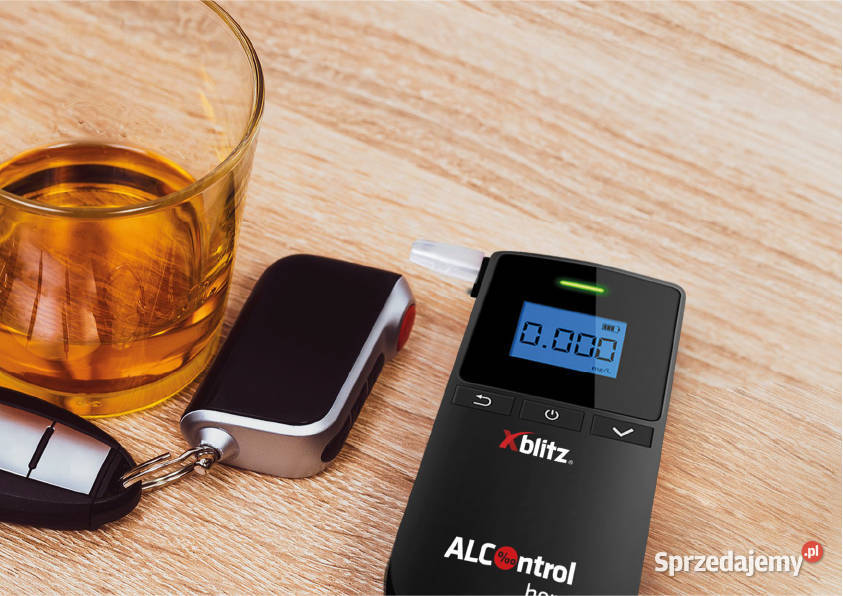 Profesjonalny Alkomat XBLITZ Alcontrol HERO 5 Akcesoria Białystok sprzedam