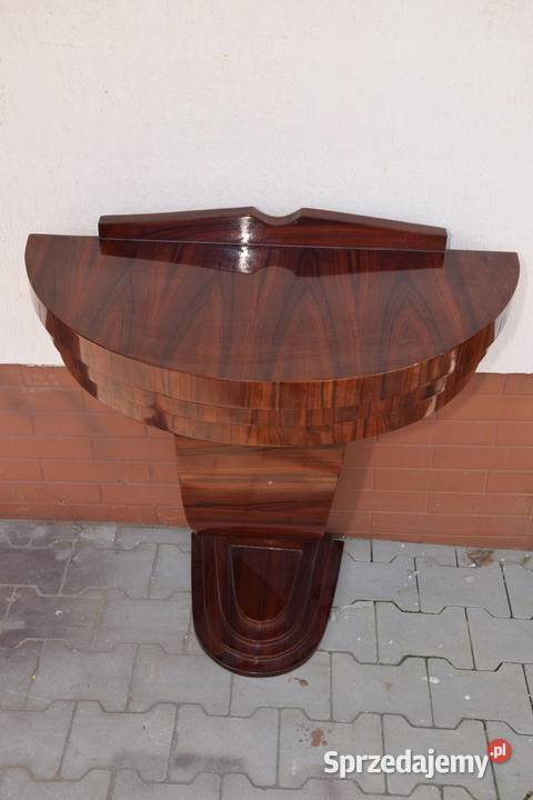 Drewniany Stolik Kawowy Art Deco Konsola Stół sprzedam