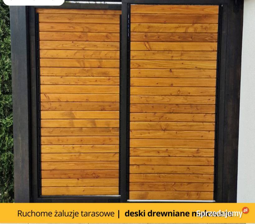 Ruchome Żaluzje Tarasowe Drewniane Stęszew sprzedam