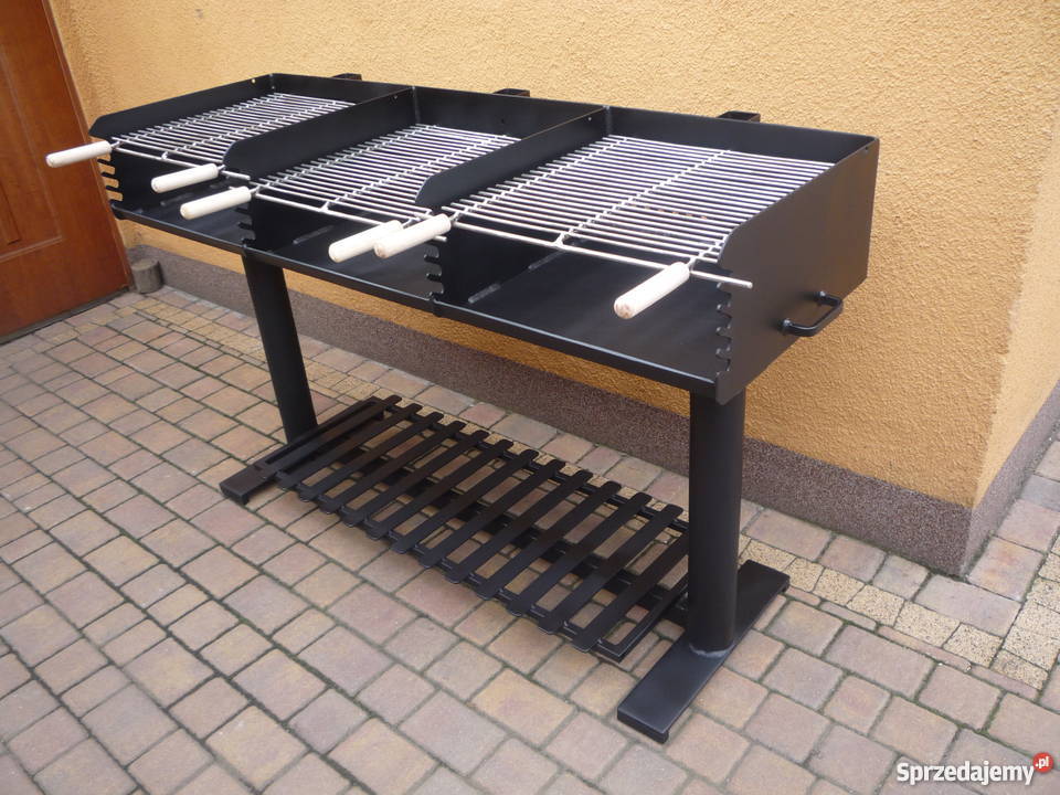 Gastronomiczny grill TRÓJKOMOROWYblacha 5 mm z Damasławek