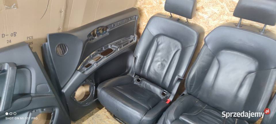 FOTEL FOTELE AUDI Q7 4L 6 OSÓB GRZANE S LINE KPL sprzedam