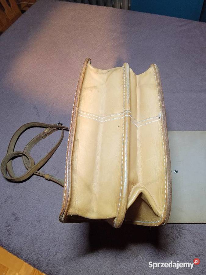 Torba Skórzana Raportówka z 1985 roku Lubin