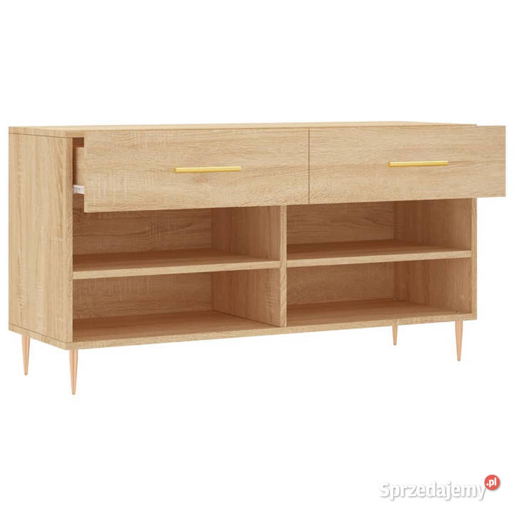 Ławka z miejscem na buty dąb sonoma 102x35x55 mazowieckie