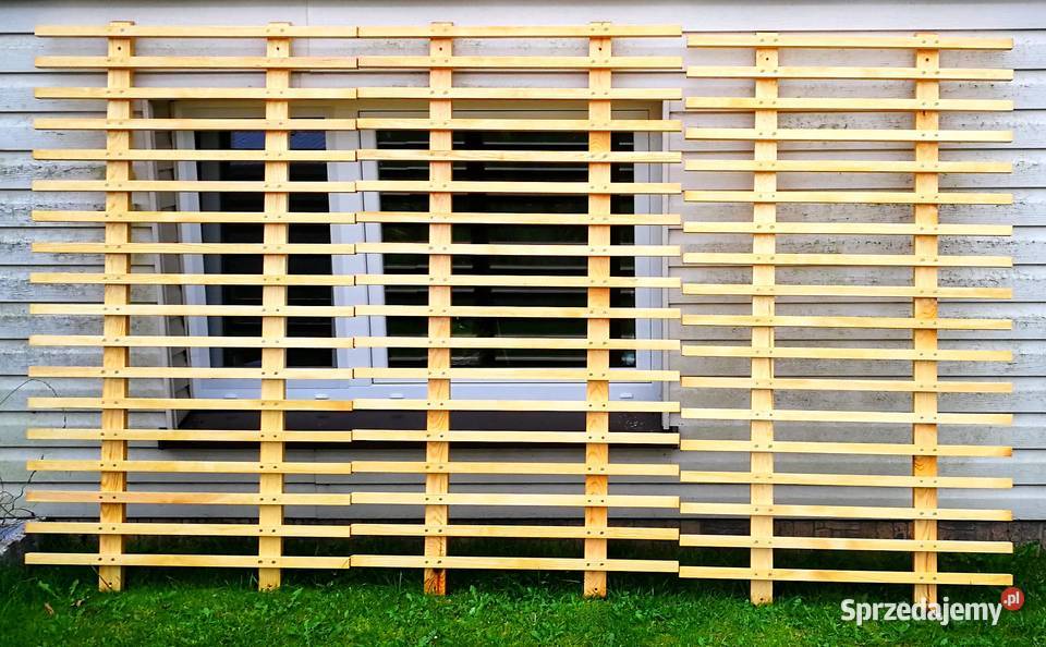 Trejaż drewniany pergola kratownica ozdoba Radków