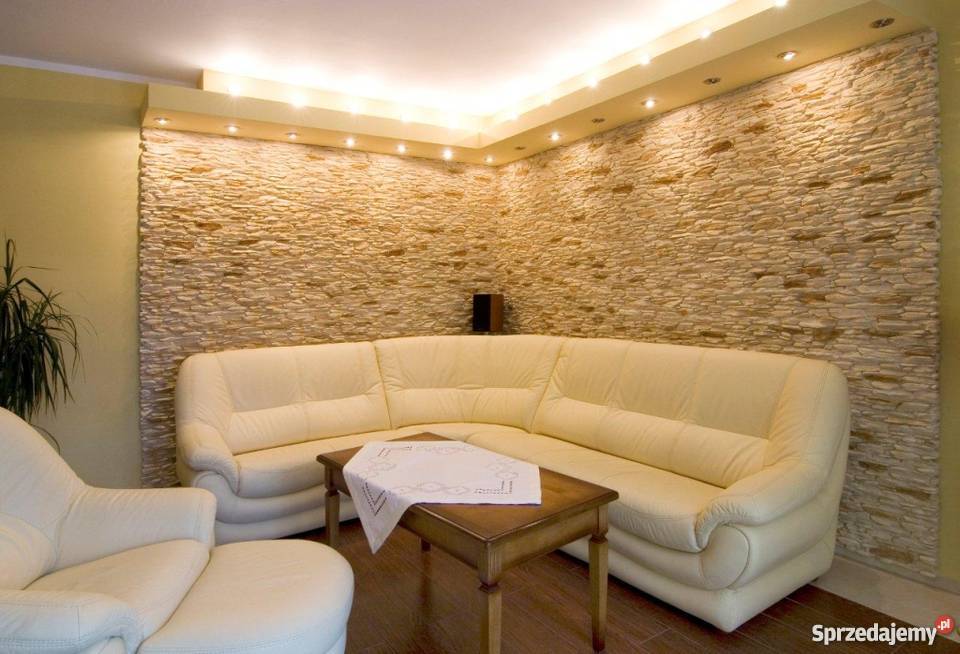 Płytki Dekoracyjne Panel 3D Cegła z Fugą Kamień dolnośląskie