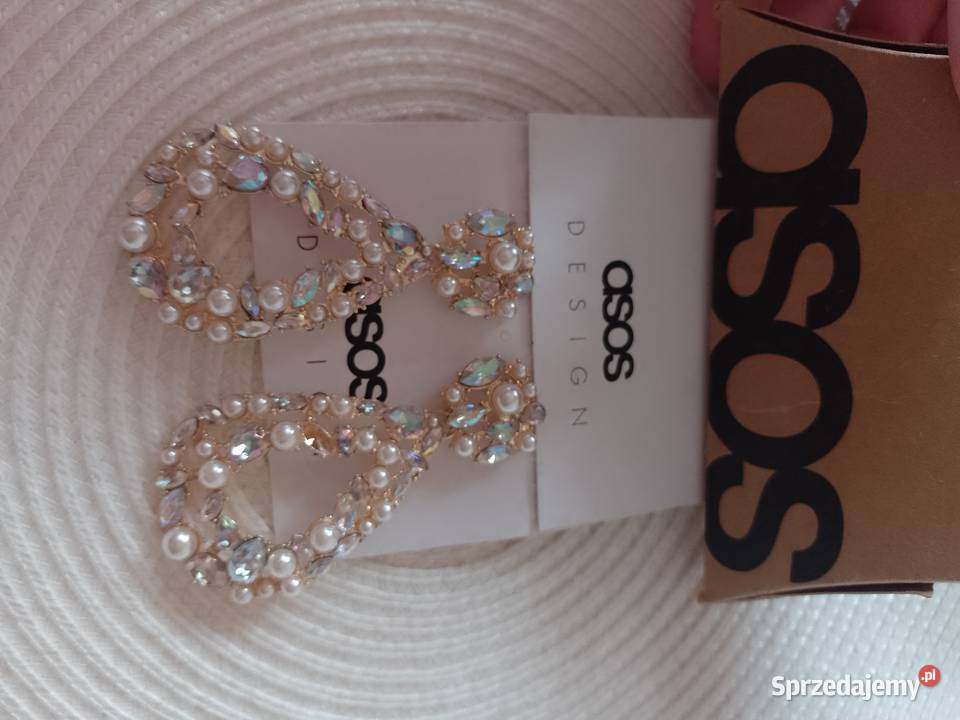 ASOS Wytworne długie Bogato zdobione kolczyki Kraków
