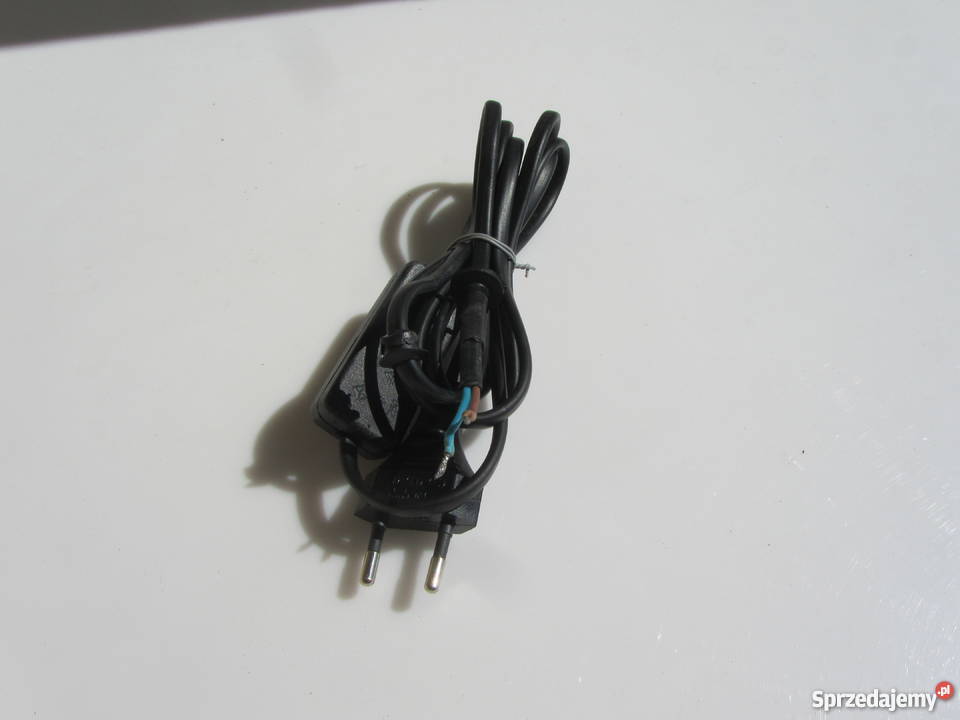 Kabel przewód czarny dwużyłowy z włącznikiem do Olecko