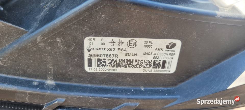 LAMPA LEWA REFLEKTOR RENAULT MASTER III LIFT 19 Ruda Śląska