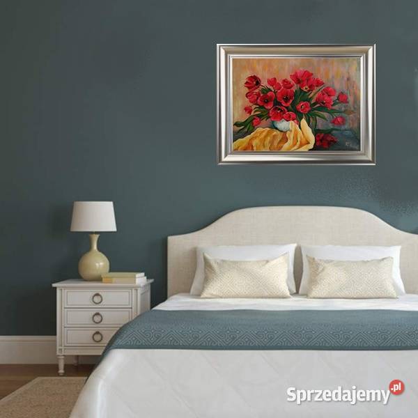 Obraz olejny Czerwone tulipany Lublin