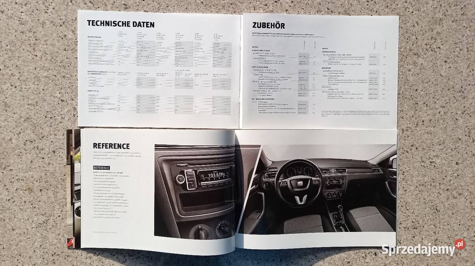 SEAT Toledo IV Prospekt Rok wydania 2013 Bytom