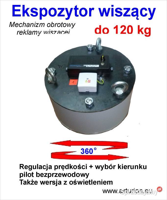 Ekspozytor Obrotnica wiszący mechanizm obrotowy Wyposażenie firm mazowieckie Warszawa