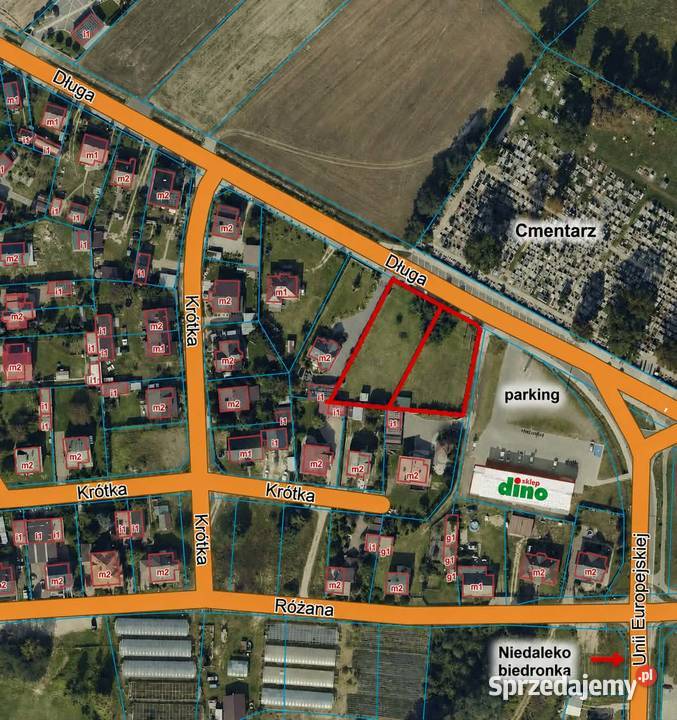 WYNAJEM SPRZEDAŻ Ogrodzona działka Kościelec wielkopolskie