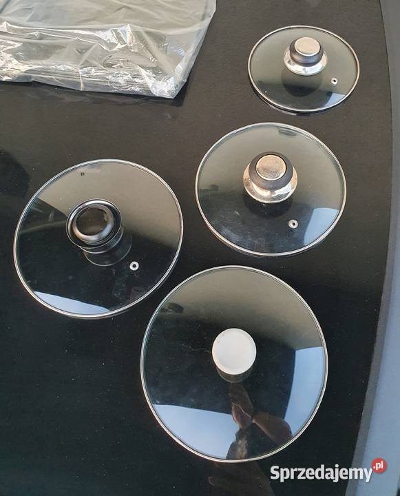 Patelnie 5 garnki 4 pokrywki łódzkie Łódź