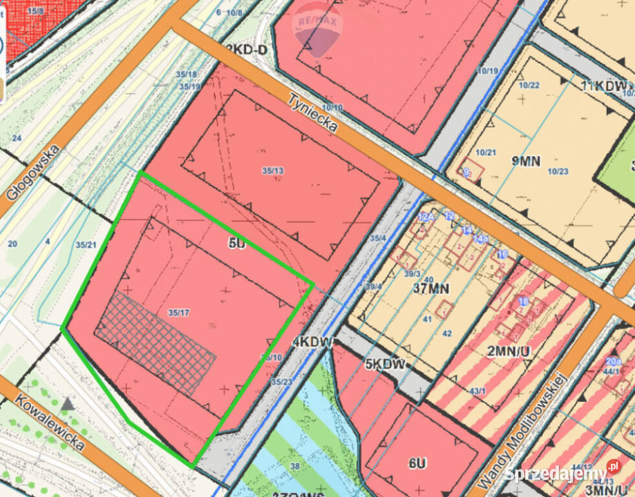 Duża działka usługowa Poznań 111m