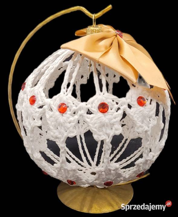 Bombka na stojaku ręcznie wykonana sprzedam