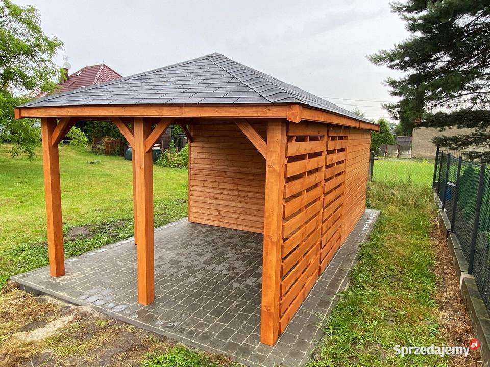 Altana ogrodowa z domkiem narzędziowym 3m x 6m Wrocław