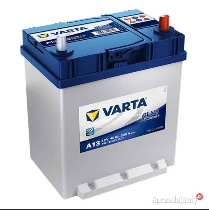 Akumulator VARTA Blue A13 40Ah 330A P Japan Części samochodowe Gdańsk sprzedam