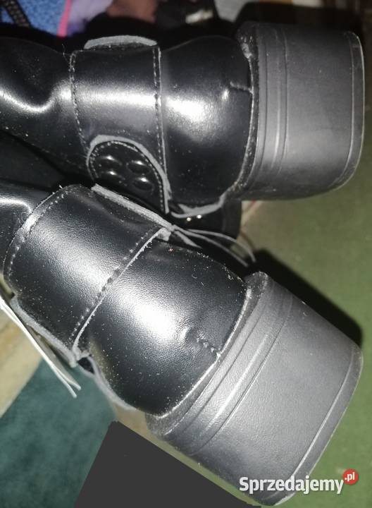 Nowe SKÓRZANE buty botki bikery motocyklowe na Leszno