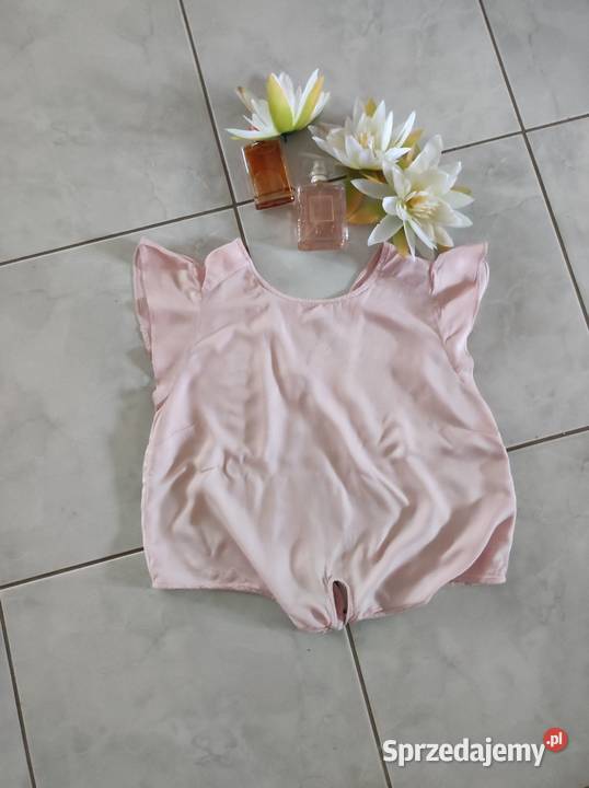 letnia bluzka top wiązana przewiewna Bershka różowy sprzedam