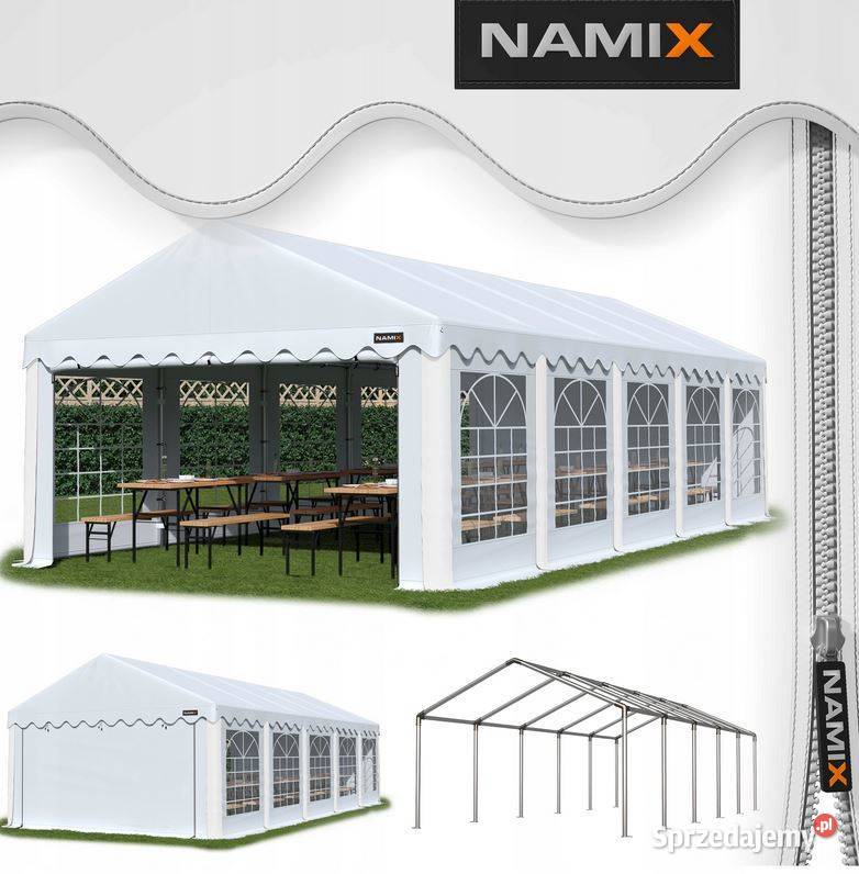 Namiot BASIC 5x12 imprezowy handlowy ogrodowy Pawilony i namioty Jabłonna