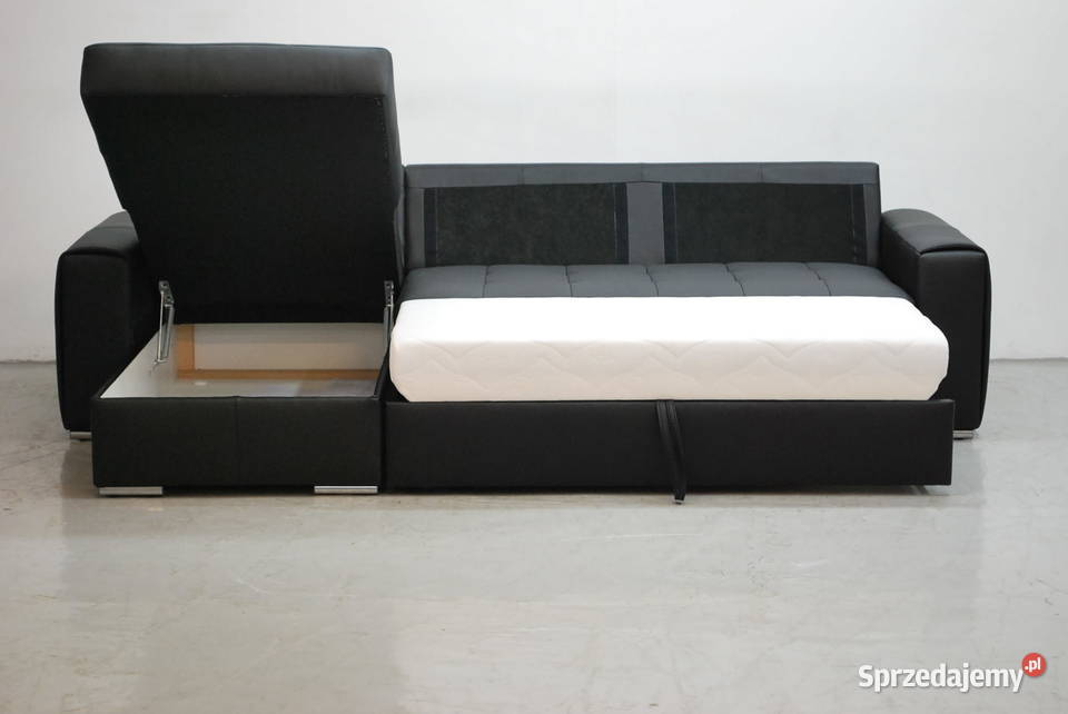 czarna SKÓRA NATURALNA NAROŻNIK Z FSPANIA 6605 Poznań